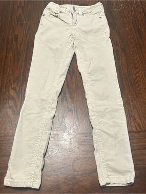 Justice Girls Light Cream Skinny Corduroy Pants